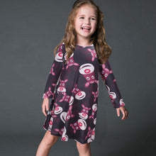 Load image into Gallery viewer, 5XL Christmas Tree Santa Snowman Dress Women Autumn Long Sleeve Mini Dresses Casual New Year Festival Family Party Dress Vestido