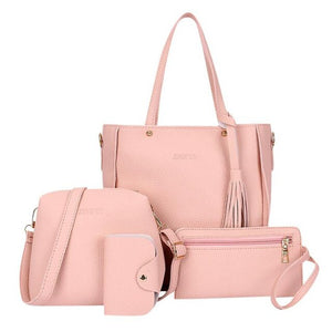 Four-piece Bag Luxury Handbags Women Bags Designer 2019 New Fashion four-piece Suit Shoulder Bag Messenger Bag Wallet