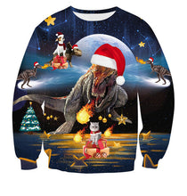 Load image into Gallery viewer, Men&#39;s sweater pull homme Ugly Christmas Sweater Santa Claus 3d Loose Hoodie Men Women christmas sweater men pull noel homme