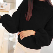 Load image into Gallery viewer, HENGSONG 2019 Autumn Lantern Sleeve Half Turtleneck Lady Female Tops Women Sweater Clothes New Fashion Korean New 5 Colors