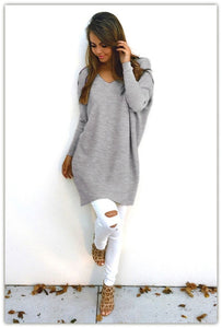 2019 Spring Autumn Cashmere Sweaters Fashion Sexy V-neck  Long Sleeve Sweater Female Loose Casual Knitted Pullover Plus Size