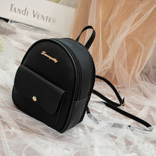 Load image into Gallery viewer, Mini Backpack Women PU Leather Shoulder Bag For Teenage Girls Kids Multi-Function Small Bagpack Female Ladies School Backpack