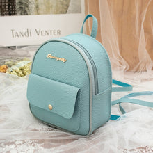 Load image into Gallery viewer, Mini Backpack Women PU Leather Shoulder Bag For Teenage Girls Kids Multi-Function Small Bagpack Female Ladies School Backpack