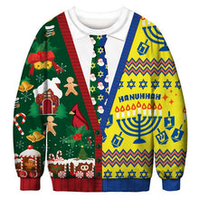 Load image into Gallery viewer, New Fashion Autumn and Winter Christmas Costumes Funny Christmas 3d Digital Printing Round Neck Casual Ugly Christmas Sweater
