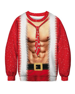 New Fashion Autumn and Winter Christmas Costumes Funny Christmas 3d Digital Printing Round Neck Casual Ugly Christmas Sweater