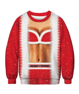 New Fashion Autumn and Winter Christmas Costumes Funny Christmas 3d Digital Printing Round Neck Casual Ugly Christmas Sweater