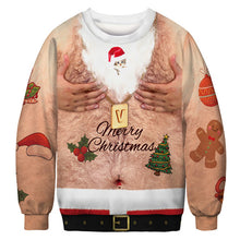 Load image into Gallery viewer, New Fashion Autumn and Winter Christmas Costumes Funny Christmas 3d Digital Printing Round Neck Casual Ugly Christmas Sweater
