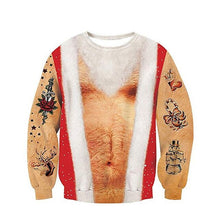 Load image into Gallery viewer, New Fashion Autumn and Winter Christmas Costumes Funny Christmas 3d Digital Printing Round Neck Casual Ugly Christmas Sweater