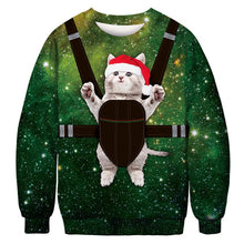 Load image into Gallery viewer, New Fashion Autumn and Winter Christmas Costumes Funny Christmas 3d Digital Printing Round Neck Casual Ugly Christmas Sweater