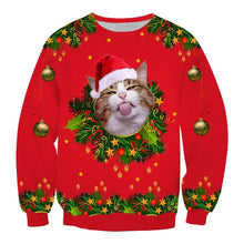 Load image into Gallery viewer, New Fashion Autumn and Winter Christmas Costumes Funny Christmas 3d Digital Printing Round Neck Casual Ugly Christmas Sweater