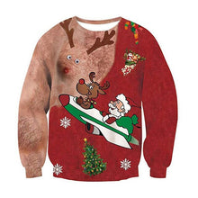 Load image into Gallery viewer, New Fashion Autumn and Winter Christmas Costumes Funny Christmas 3d Digital Printing Round Neck Casual Ugly Christmas Sweater