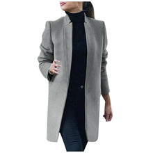 Load image into Gallery viewer, 2019 Blends Woolens Overcoat Female Coat Autumn Winter Coats And Jackets Women Plus Size Coat Women&#39;s Wool Coats Long Tops#J30