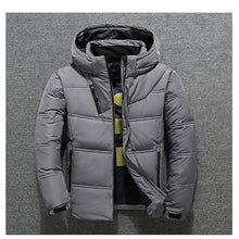 Load image into Gallery viewer, new Winter Jacket Mens Quality Thermal Thick Coat Snow Red Black Parka Male Warm Outwear Fashion - White Duck Down Jacket Men