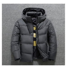 Load image into Gallery viewer, new Winter Jacket Mens Quality Thermal Thick Coat Snow Red Black Parka Male Warm Outwear Fashion - White Duck Down Jacket Men