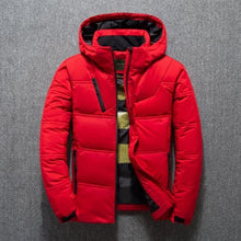 Load image into Gallery viewer, new Winter Jacket Mens Quality Thermal Thick Coat Snow Red Black Parka Male Warm Outwear Fashion - White Duck Down Jacket Men