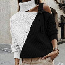 Load image into Gallery viewer, Gold Hands Autumn Winter turtleneck sweater street Elasticity Knitwear casual brand Sweater Women Fashion long sleeve Pullovers