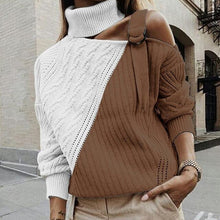 Load image into Gallery viewer, Gold Hands Autumn Winter turtleneck sweater street Elasticity Knitwear casual brand Sweater Women Fashion long sleeve Pullovers