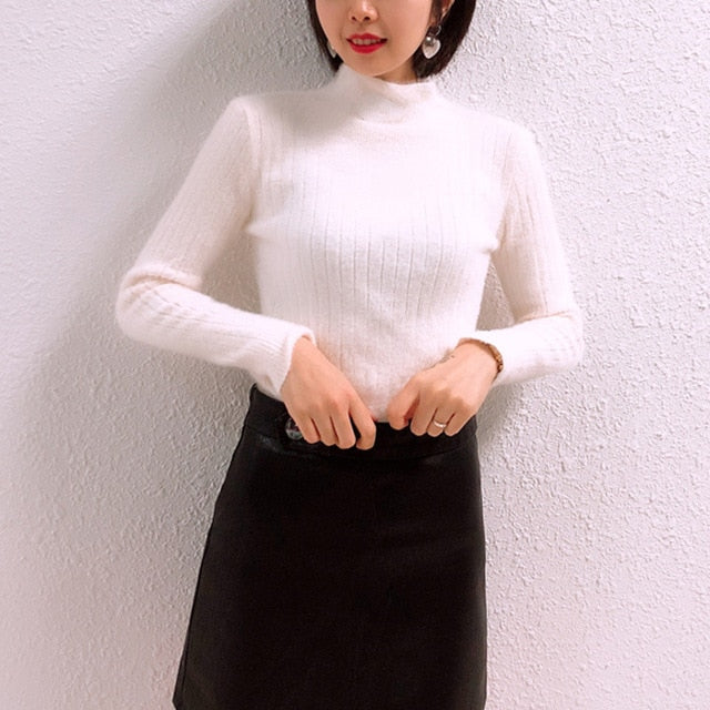 new casual sweater women winter warm pullover korean women clothing knitted sweater female 2019