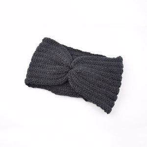 Women Knitted Headband  winter Soft Wool Cross Twisted Hair Band haar accessoires Color Head Wrap hair bands gumki do wlosow