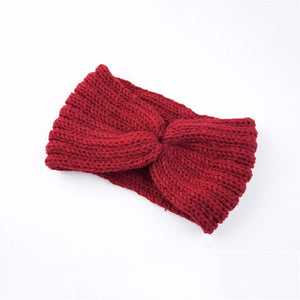 Women Knitted Headband  winter Soft Wool Cross Twisted Hair Band haar accessoires Color Head Wrap hair bands gumki do wlosow