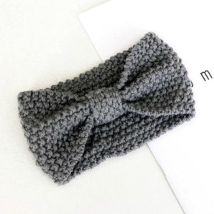 Winter Warmer Ear Knitted Headband Turban For Women Crochet Bow Wide Stretch Hairband Headwrap Hair Accessories haar accessoires