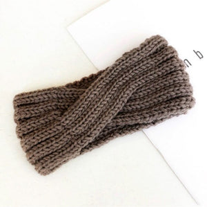 Winter Warmer Ear Knitted Headband Turban For Women Crochet Bow Wide Stretch Hairband Headwrap Hair Accessories haar accessoires