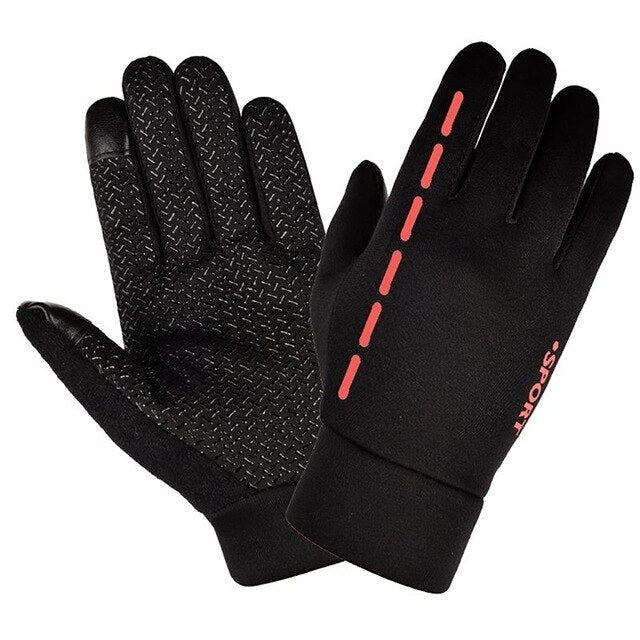 1 pair Cycling Gloves Full Finger Touch Screen Anti-slip Elastic Riding Protective Glove Accessories