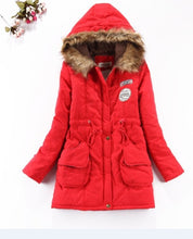 Load image into Gallery viewer, new winter women jacket medium-long thicken plus size 4XL outwear hooded wadded coat slim parka cotton-padded jacket overcoat