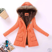 Load image into Gallery viewer, new winter women jacket medium-long thicken plus size 4XL outwear hooded wadded coat slim parka cotton-padded jacket overcoat